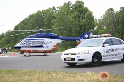 Flight for Life and Squad car
