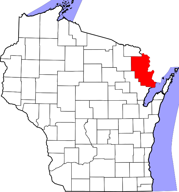 2910 Marinette County Map 